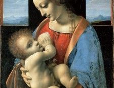 Leonardo Madonna Litta, ca 1490-91, Tempera on canvas, trans. ,  