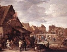 TENIERS David the Younger Village Feast. ������, ����� �������
