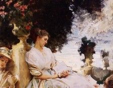 Sargent John Singer In the Garden Corfu. ��������, ���� ������