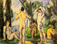 CeZANNE BATHERS,1890-91, EREMITAGET. , 