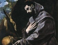 El Greco St Francis Praying 1580 90. , -