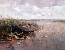 Vreedenburgh Cornelis View Of A Puddle And A Boat Sun. Vreedenburgh, 