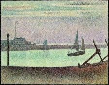 Seurat The Channel at Gravelines, Evening, 1890. , 