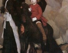 Lmabert Equestrian Portrait of a Boy. , 