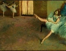 Degas Before the Ballet, 1890-1892, NG Washington. ����, �����-������-����