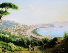 Вид на Неаполь с дороги в Позилиппо. 1829. Щедрин, Сильвестр Феодосиевич (1791-1830)