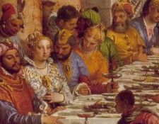 VERONESE THE MARRIAGE AT CANA,DETALJ 1, LOUVRE. , 
