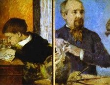 Gauguin - Aube The Sculptor And His Son. , 
