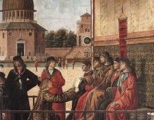 Carpaccio Arrival of the English Ambassadors detail3. , 