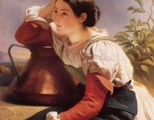 Winterhalter Franz Xavier Young Italian Girl by the Well. �������������, ����� �������