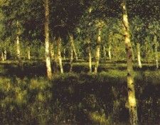 levitan the birch grove 1885-9. �������, �����