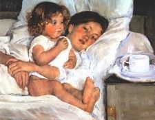 cassatt breakfast in bed c1897.  