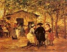 Sorbi Raffaello An Outdoor Cafe. Сорби, Raffaelo
