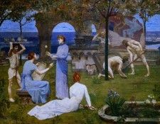 Pierre Puvis de Chavannes - Entre lart et la nature (detail-.    Da 