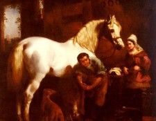 Herring John Frederick The Village Blacksmith. ,  