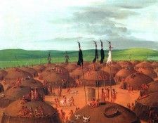 Gc 0009 Rooftop View of a Mandan Village sqs. ������, ������