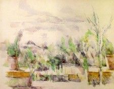 Cezanne - The Garden Terrace at Les Lauves. , 