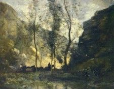 Corot Jean-Baptiste Camille LES CONTREBANDIERS. , --