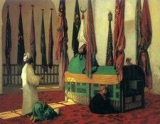 am-Jean-Leon Gerome Prayer at the Mausoleum for Sultan Qayut. , -