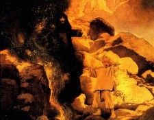 Mp 0010 Aladdin and The African Magician MaxfieldParrish sqs. , Maxfield