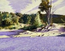 Hopper White River at Sharon, 1937. , 