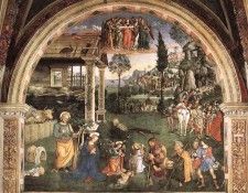 PINTURICCHIO Adoration Of The Child. ����������� ���������� �� �����