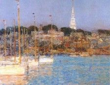 hassam cat boats, newport 1901. , 