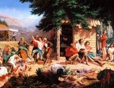 bs-ahp- Charles Christian Nahl- Sunday Morning In The Mines. �����, ������ ������������