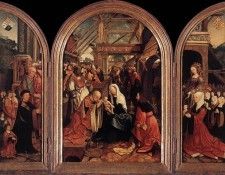 CORNELISZ VAN OOSTSANEN Jacob Triptych Of The Adoration Of The Magi. Oostsanen,   Cornelisz