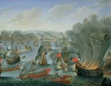 Naval Battle with the Spanish Fleet. , 