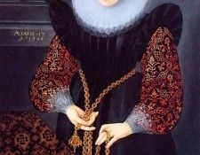 Friesian school Portrait of a lady Sun . 