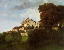 Courbet Gustave The Houses of the Chateau d-Ornans. �����, ������