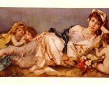 Ernst Rudolf Odalisque Avec Puttis.  