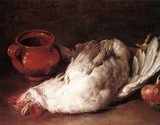 CERUTI Giacomo Still Life With Hen Onion And Pot. Ceruti, 