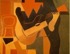 Gris Harlequin with guitar, 1919, 116x89 cm, Galerie Louise . , 