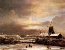 Ruisdael Jacob Issaksz Van Winter Landscape. ��������, ���� ���