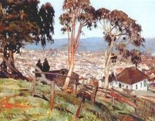 pages view from twin peaks, yerba buena island c1930. , J