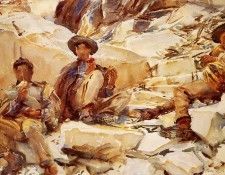 Sargent John Singer Carrara Workmen. ,  