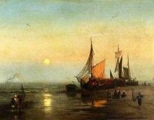 Herzog Herman Moonlit Fishing Scene. , 