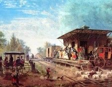 JLM-1864-Edward Henry-Morris and Essex Railroad Station 1440.   Lamson