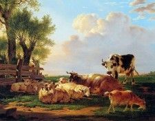 Strij van Jacob Meadow with cattle Sun. Strij,  
