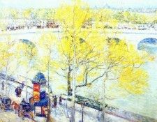 hassam pont royal, paris 1897. , 
