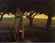 Homer Winslow Girl in the Orchard. , 