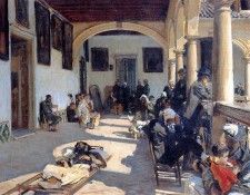 Sargent John Singer Hospital at Granada. ,  