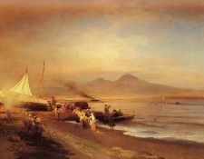 Achenbach Oswald The Bay Of Naples. Achenbach, 