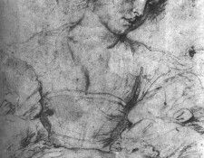 Rubens Portrait of a Young Woman Chalk. ,  