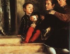 TIZIANO VOTIVE PORTRAIT OF THE VENDRAMIN FAMILY 1547 NG LO.  ( )