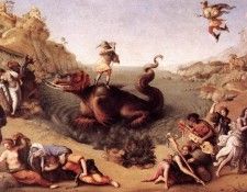 Piero di Cosimo Perseus Frees Andromeda c1515. ,  