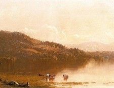 Gifford Sanford Robinson Mt. Merino on the Hudson near Olana. , Sanford 