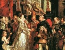 Rubens  The Marriage by Proxy, 1621-1625, Louvre. ,  